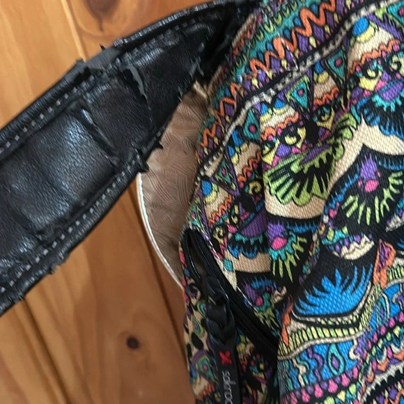 Sakroots multicolor flap backpack side pockets - Picture 6 of 9